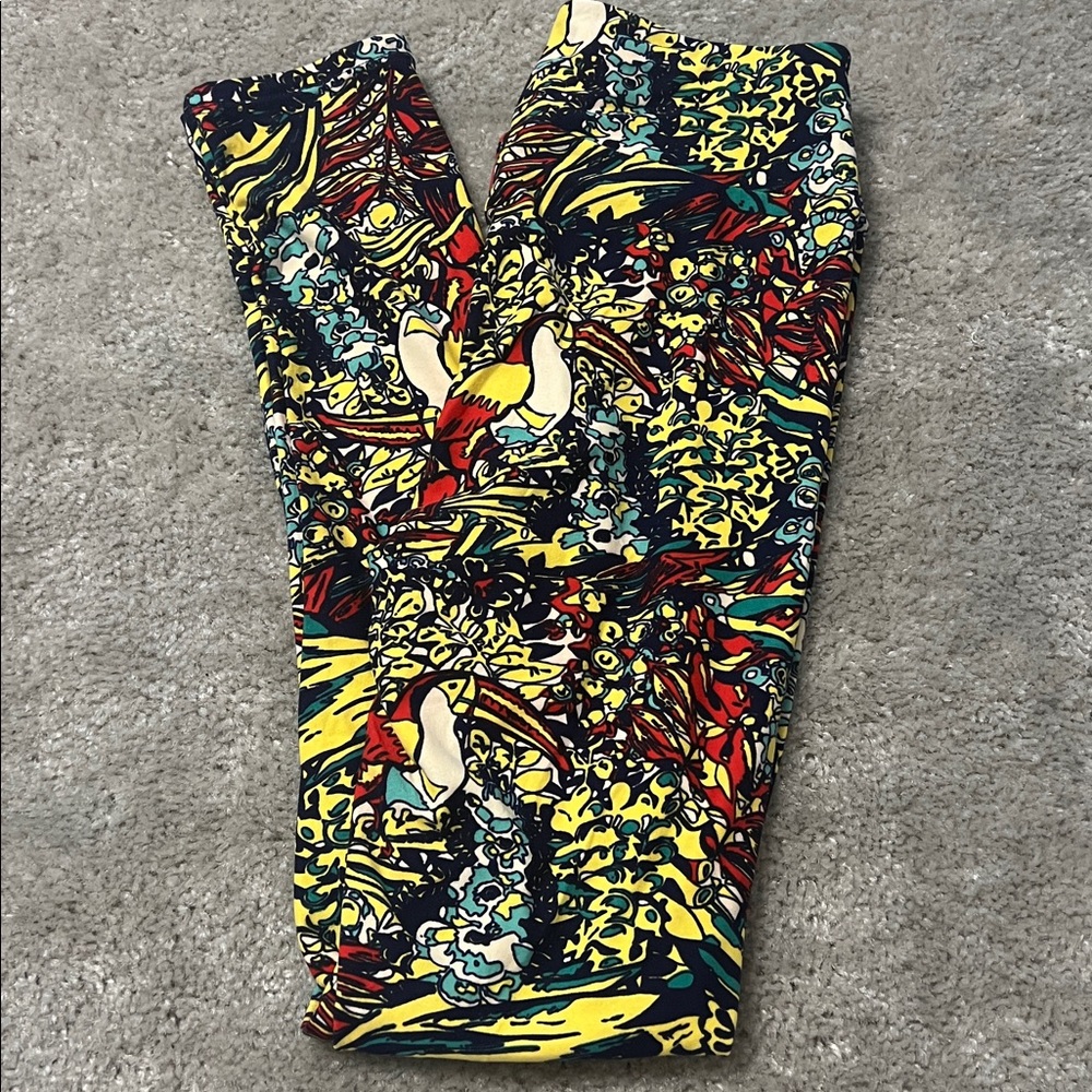 LuLaRoe Multicolor Abstract Leggings